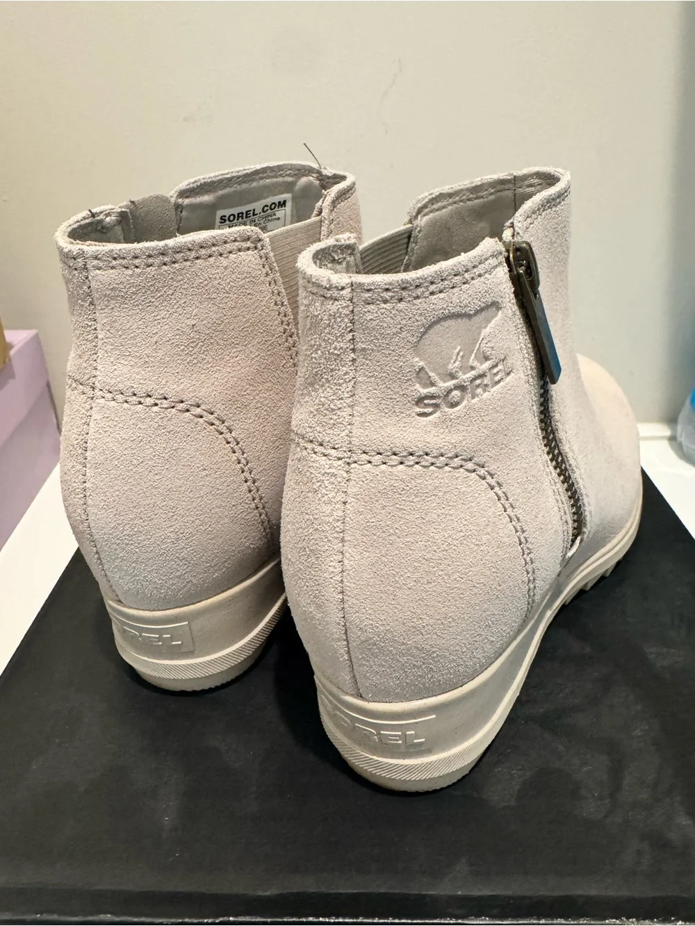Sorel Evie Wedge Zip Bootie Size 6
